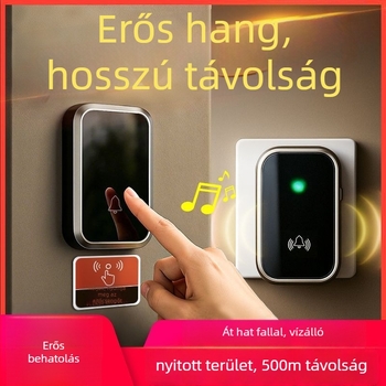 Vezeték nélküli videó kapucsengő otthonra: ultra hosszú hatótáv, hangos csengő, vízálló kivitel, távirányító idős híváshoz