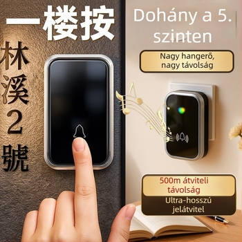 Vezeték nélküli videó kapucsengő otthonra: ultra hosszú hatótáv, hangos csengő, vízálló kivitel, távirányító idős híváshoz