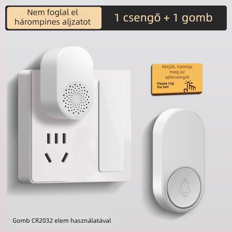 Vezeték nélküli videó kapucsengő otthonra: ultra hosszú hatótáv, hangos csengő, vízálló kivitel, távirányító idős híváshoz