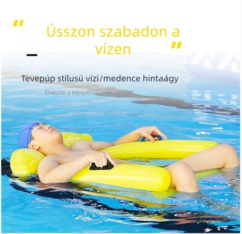 Vastagított felfújható hálós úszómedence matrac, hintázó funkcióval, kültéri vízijátékokhoz