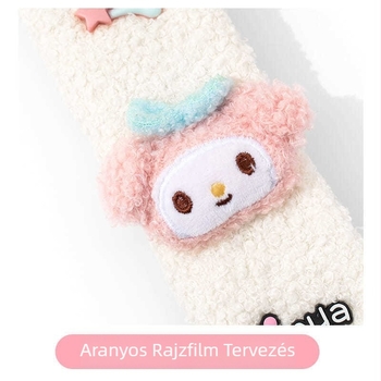 Autóöv vállvédő, aranyos rajzfilm dizájn, suede anyag, modell 002, nyomtatott logó nélkül