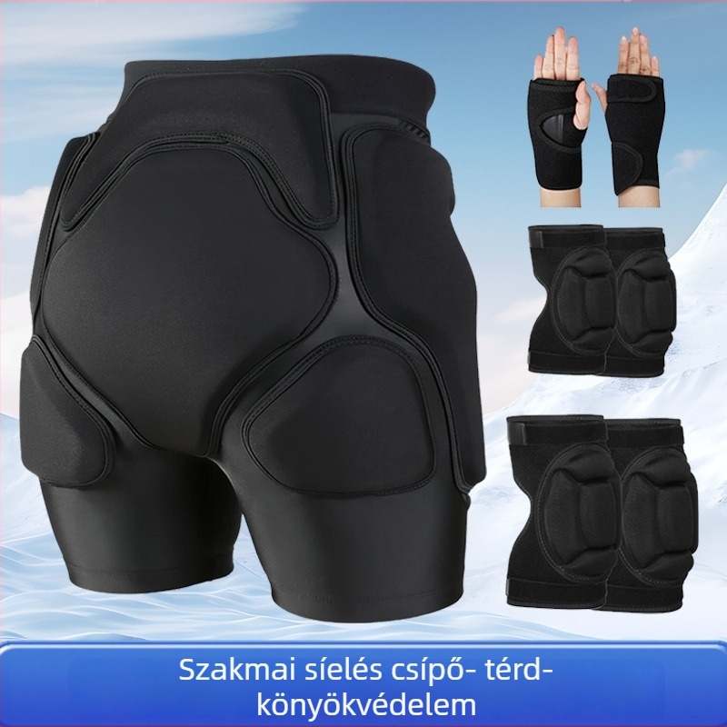 Sícsípővédő – Lycra védőfelszerelés a csípőn és térden, felnőtteknek, belső viselet, egy/dve panel, síelés, snowboard, gyorskorcsolya, lovaglás