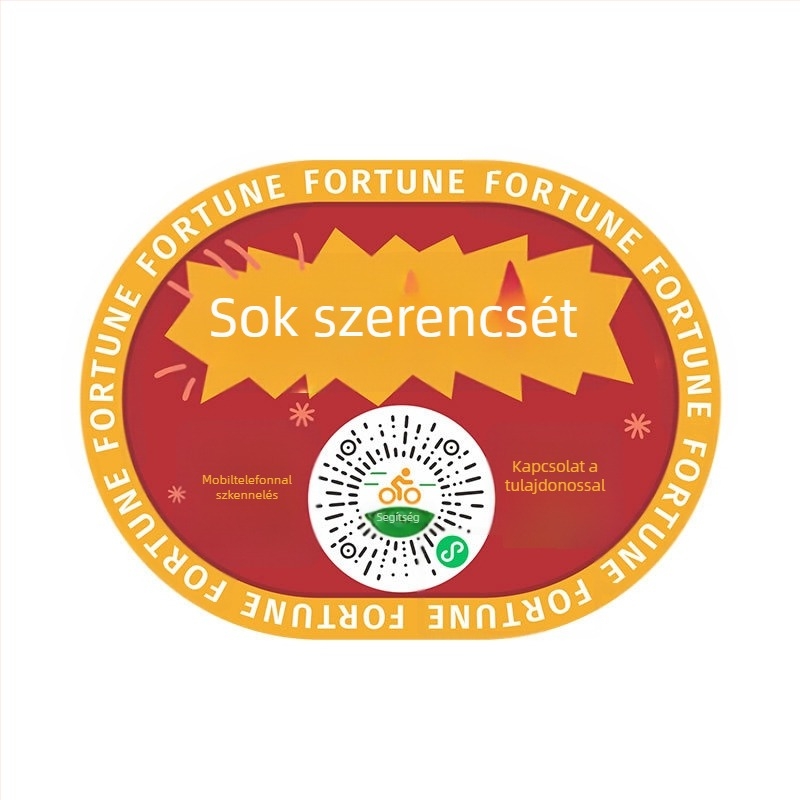 QR-kód stílusú fényvisszaverő matrica ideiglenes parkolási tábla elektromos autókhoz és motorkerékpárokhoz