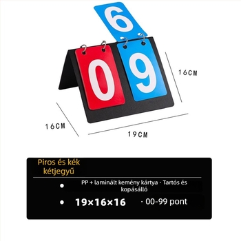 PVC pontozó tábla, testre szabható logóval, alkalmas asztaliteniszre, kosárlabdára, biliárdra és röplabdára