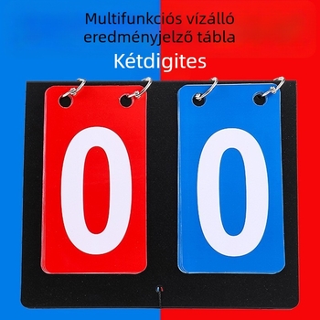 PVC pontozó tábla, testre szabható logóval, alkalmas asztaliteniszre, kosárlabdára, biliárdra és röplabdára