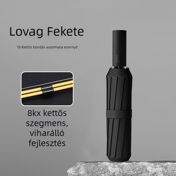 Reklám esernyő napsütésre és esőre, automata nyitás-zárás; 8 bordás keret rostból és acél rúd; vinil 190T bevonat UPF>50; logónyomtatás és testreszabás elérhető; felnőtteknek
