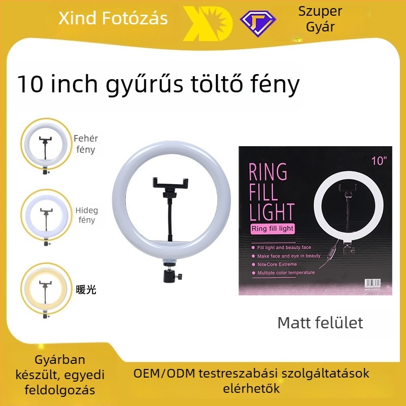 M26 Élő közvetítés töltőfény, függőleges szerelés, teljesítmény 10–50W, feszültség 5V, három színhőmérséklet