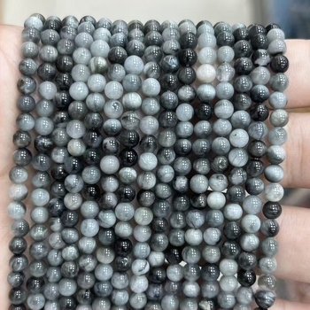 AB-osztályú sas szem kő gömb gyöngyök DIY ékszerekhez, laza gyöngyök, félkész karkötőkhöz, 4-14 mm