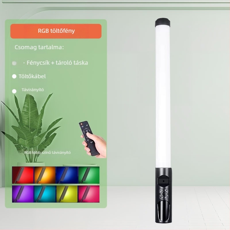 HM-BD Hordozható fotózási fény külső felvételekhez, 10W LED, Type-C tápegység