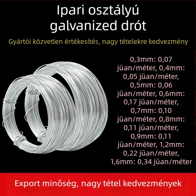 Vasból készült vékony virágkötő drót lágy agyag-szobrászathoz — DIY ékszerkészítés kiegészítői, kis tekercs