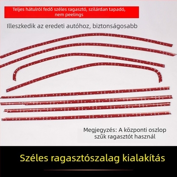 Rozsdamentes acél ablakdíszléc VW Sagitarhoz