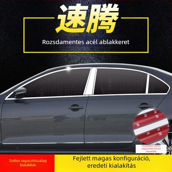 Rozsdamentes acél ablakdíszléc VW Sagitarhoz