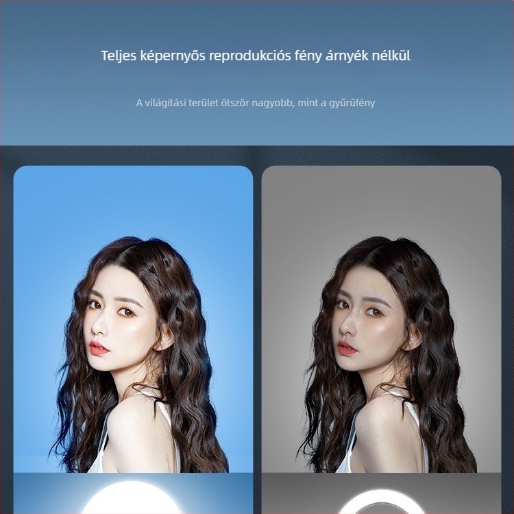 Asztali felvételhez készült LED gyűrűfény | Három hőmérséklet mód, kevesebb mint 10 W, 5 V tápegység, telefonos selfie és élő közvetítés