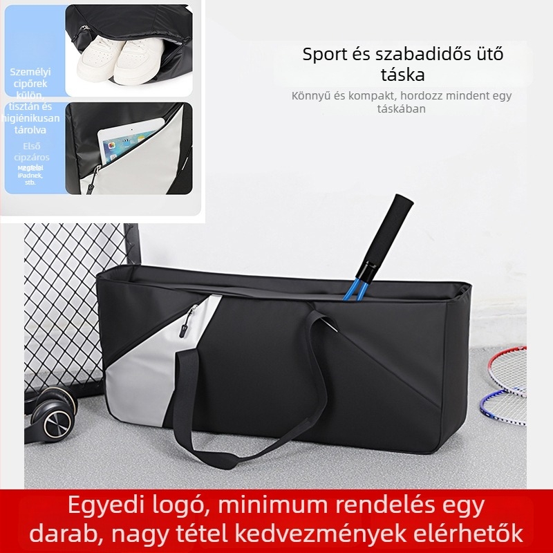 Badminton sporttáska, uniszex, ellenálló nylon, poliészter bélés, alkalmas badmintonhoz és más ütősportokhoz, téli 2025 szezon