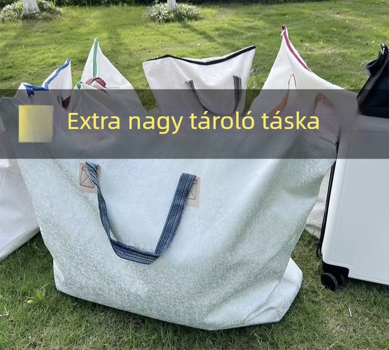 Párnák és ruhák tárolására szolgáló táska – porálló, kézi hordozású, 0-5L kapacitás, egyszerű modern dizájn, költöztetésre és utazásra