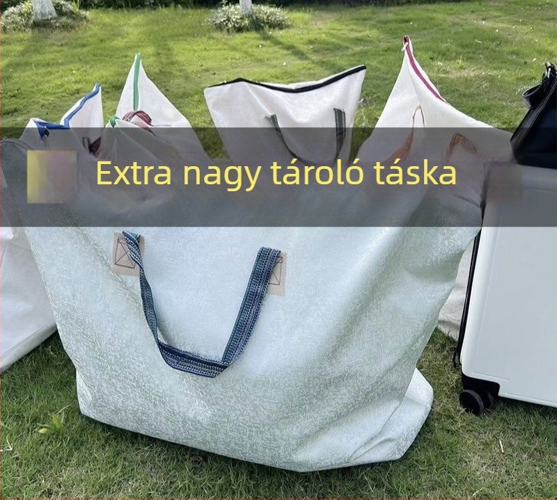 Párnák és ruhák tárolására szolgáló táska – porálló, kézi hordozású, 0-5L kapacitás, egyszerű modern dizájn, költöztetésre és utazásra