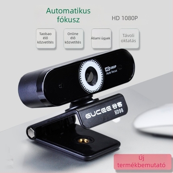 HD webkamera beépített mikrofonnal, 8 MP szenzor, 640x480 felbontás, 30 FPS, USB meghajtó nélkül