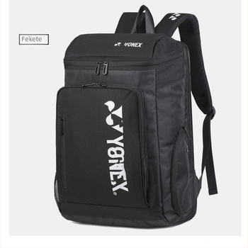 Uniszex sporttáska badminton és tenis számára, 36–55 L kapacitás, nylon anyag, 14 hüvelykes laptophoz kompatibil, légáteresztő vállpántok