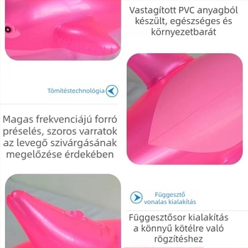 Gyerekeknek szóló felfújható delfin játék - környezetbarát PVC, Fortune 9 márka, medencés és strandos vízijáték