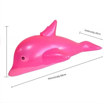 Gyerekeknek szóló felfújható delfin játék - környezetbarát PVC, Fortune 9 márka, medencés és strandos vízijáték