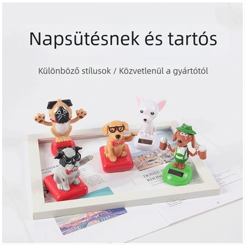 Autó dísz, kutyafej formájú karikatúra dekoráció (ABS anyag; logó nyomtatás; testreszabás elérhető; modern stílus)