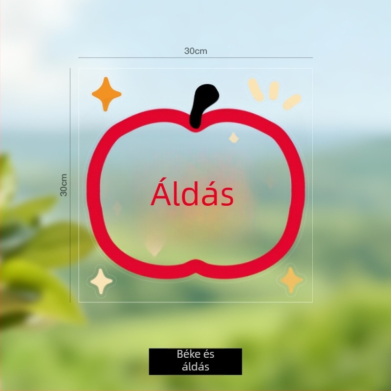 Ablakra tapadó elektrosztatikus dekorációk Banda – PVC, Tavaszi Fesztivál, A Ló Évé motívum; ajándékhoz alkalmas, csomagolás Opp zacskó