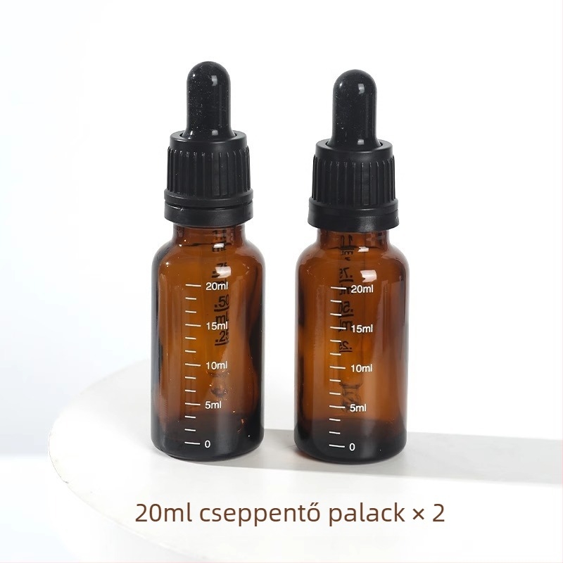 Pengyi fényvédett üveg rolleres palack esszenciális olajokhoz, nettó tartalom 10, hordozható