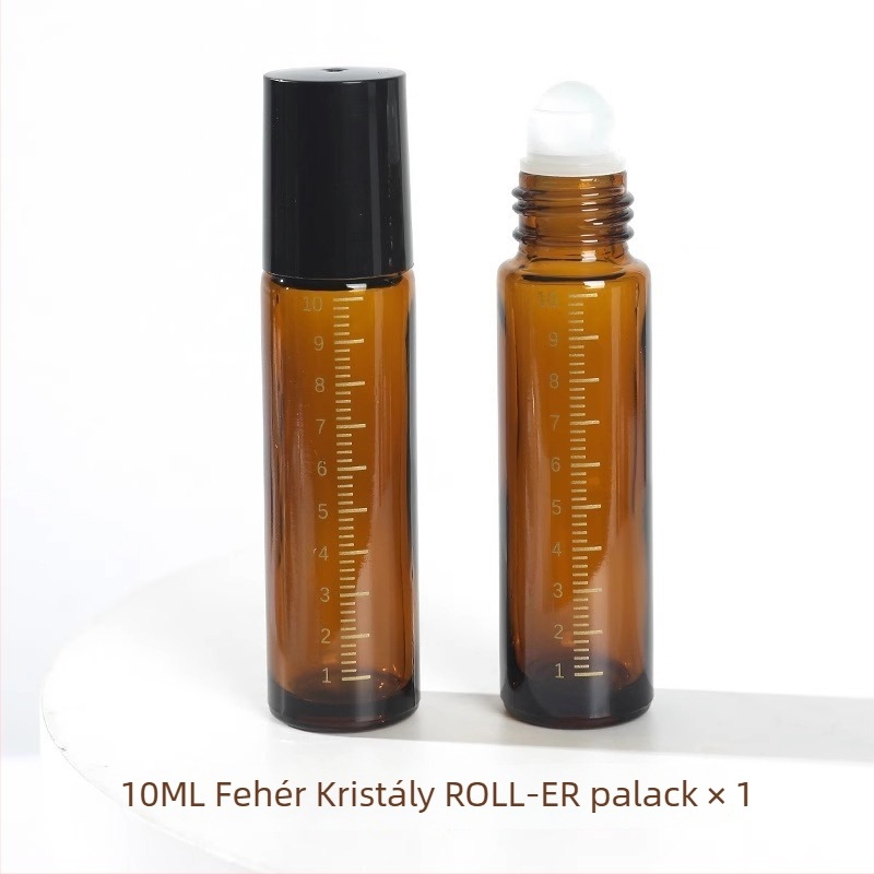 Pengyi fényvédett üveg rolleres palack esszenciális olajokhoz, nettó tartalom 10, hordozható