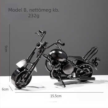 Resin motorkerékpár asztali dísz, klasszikus vintage stílus