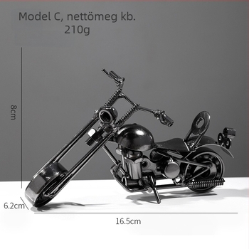 Resin motorkerékpár asztali dísz, klasszikus vintage stílus