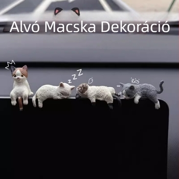 Macska autó belső dekoráció – PVC karikatúrafigura, központi konzol dekoráció