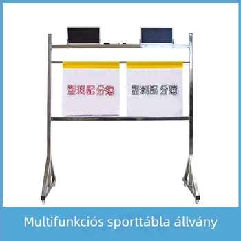 OME rozsdamentes acélból készült padlón álló scoreboard kosárlabda és futball számára flip-táblás mechanizmussal