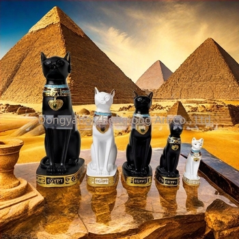 Egyiptomi macskák Istene rezin szobor – Zhenglong dekoratív darab