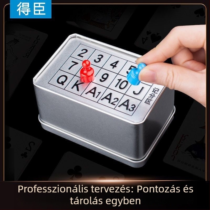 Egg-Breaking tároló és pontozó doboz – kettős funkciójú kártyatartó, vízálló és porálló