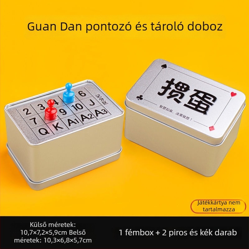 Egg-Breaking tároló és pontozó doboz – kettős funkciójú kártyatartó, vízálló és porálló