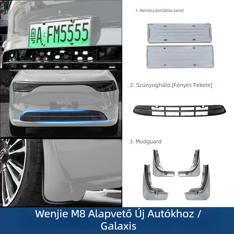 Control ze ABS műanyag sárvédő Wenjie M8-hoz – első kerék sárvédő, kompatibilis az Ask the World M8-cal