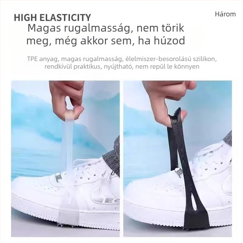 Kültéri csúszásmentes cipővédők rozsdamentes acél jégcsapokkal hegymászáshoz