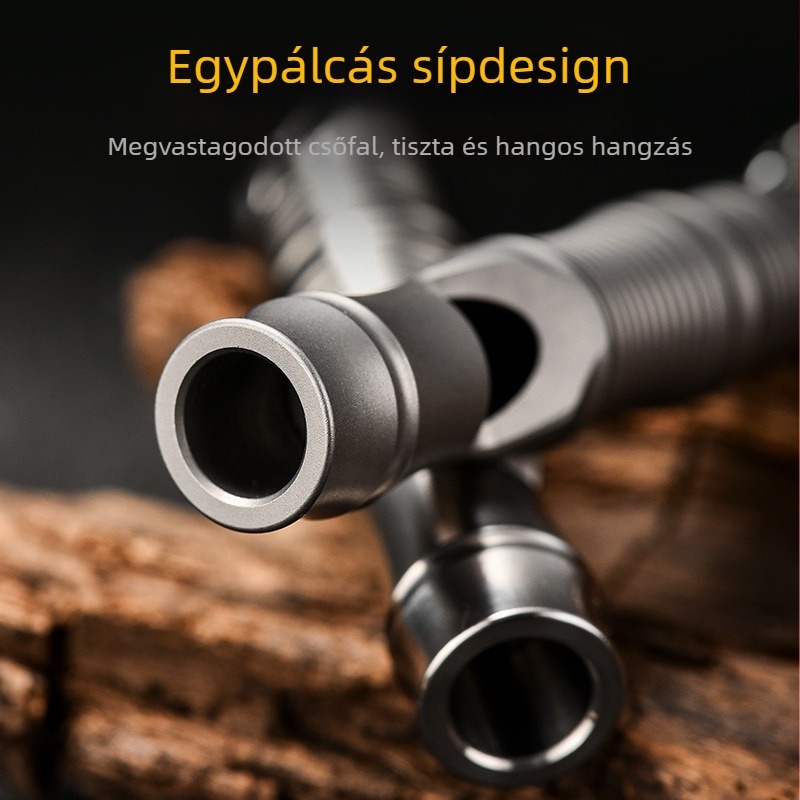 Pioneer EDC titánium ötvözet sípszó – személyre szabható kültéri vészjelző sípszó logóval nyomtatva