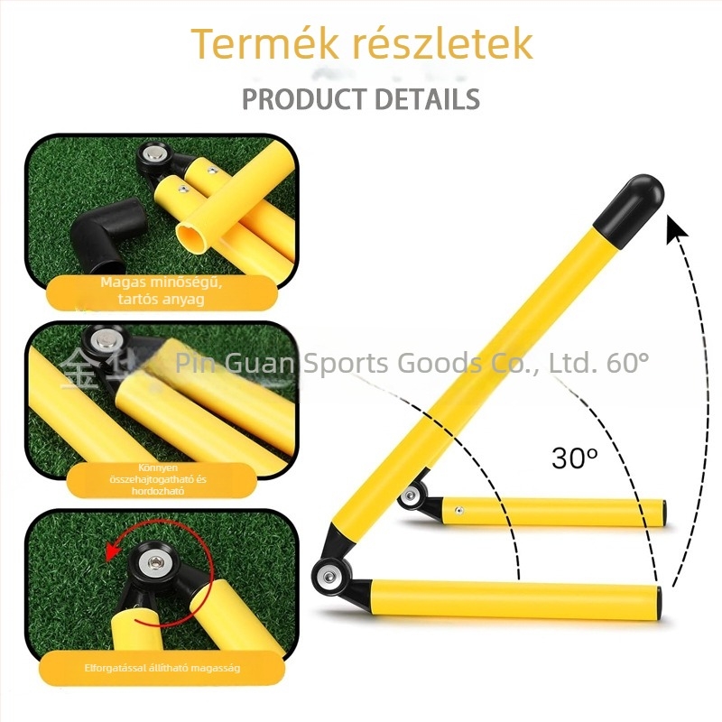 Állítható futball-edzésekhez gátkeret – kis keret készlet, PVC (PVC; Személyre szabható: Igen; Márka: Crown; Kategória: Edzés segédeszközök; Alkalmazható sport: Futball)