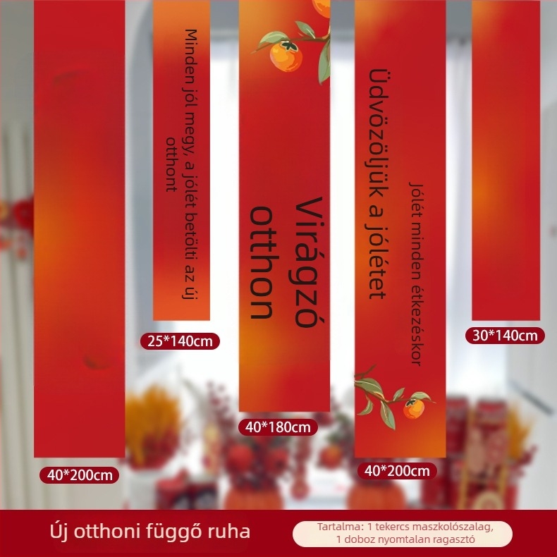 Új otthonhoz szánt textil banner a nappaliba, testreszabható függő dekoráció költözési ceremóniához