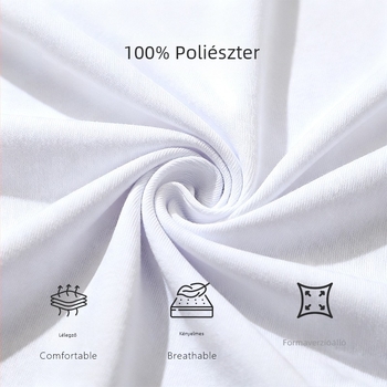 Napvédő polo hosszú ujjú, 3D fa motívum nyomtatással, lélegző és gyorsan száradó anyag