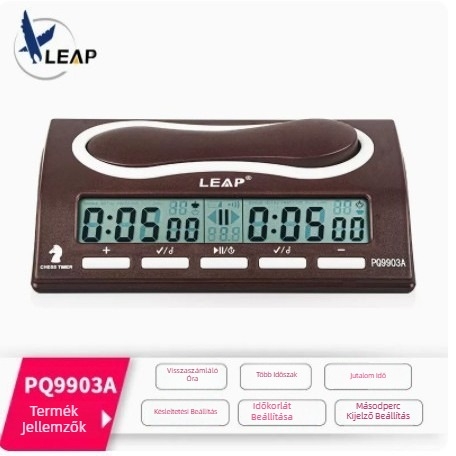 Tianfu sakkóra 9907 PQ9907S (Mozgás: Elektronikus; Kijelző: Mutató + Számláló; Forma: Ovális; Tok: Műgyanta; Áramellátás: Elem)