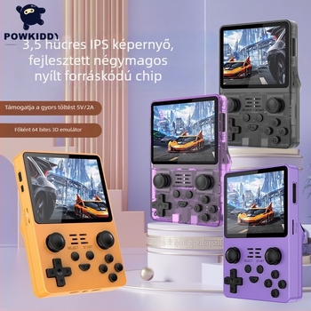 POWKIDDY RGB20S nyílt forráskódú hordozható játékkonzol, HD mini GBA joystickos arcade