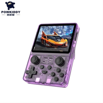 POWKIDDY RGB20S nyílt forráskódú hordozható játékkonzol, HD mini GBA joystickos arcade