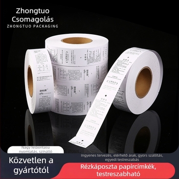 Ruhacímke nyomtató - hőpapír, digitális nyomtatás, ruhacímkékhez, Zhongtuo Packaging, származás: Wenzhou