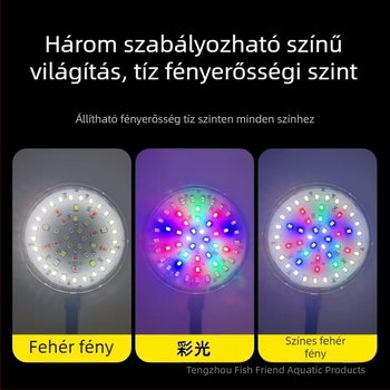 Mai Bao Mini Light Panel akváriumi LED-klipsz lámpa, teljes spektrum, USB, 7W, 150 g