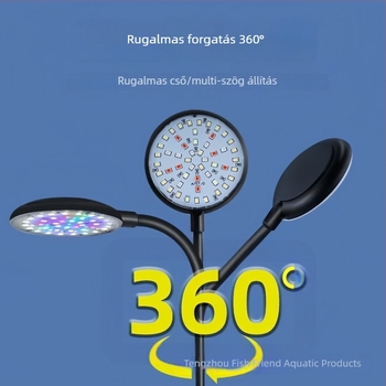 Mai Bao Mini Light Panel akváriumi LED-klipsz lámpa, teljes spektrum, USB, 7W, 150 g