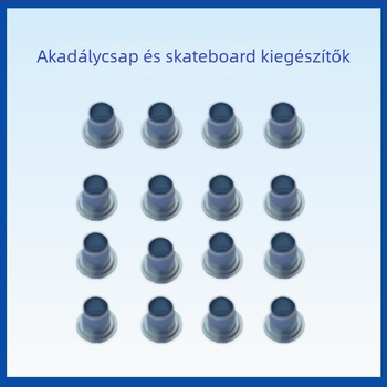 Roller skating kerék tengely hüvely kiegészítők – műanyag hüvely a kerék rögzítéséhez, egy soros kialakítás, fém kerék, univerzális használat