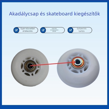 Roller skating kerék tengely hüvely kiegészítők – műanyag hüvely a kerék rögzítéséhez, egy soros kialakítás, fém kerék, univerzális használat