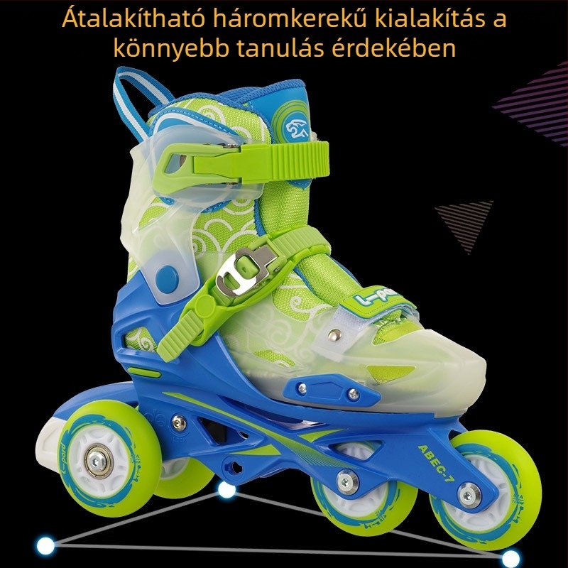 Jaguar gyerekeknek készült kezdő inline korcsolyák, állítható